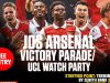 Jos Gunners Set for Mega Celebration as Arsenal Victory Parade, UCL Watch Party Hit the City